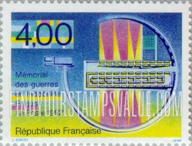 FindYourStampsValue: Memorial to Indochina War, Frejus