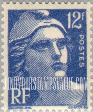 FindYourStampsValue: Marianne: Marianne Type of 1945