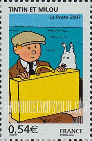 FindYourStampsValue: Tintin and Snowy