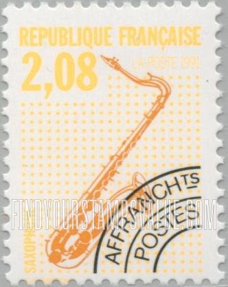 FindYourStampsValue: Musical Instruments Type of 1989: Saxophone