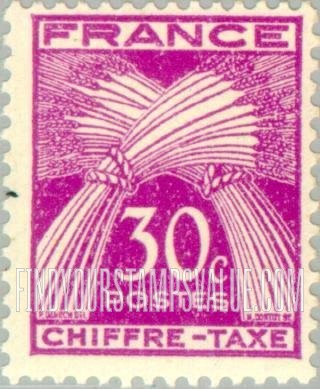 FindYourStampsValue: POSTAGE DUE - Sheaves of Wheat