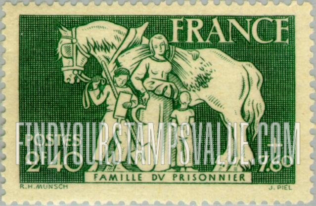 FindYourStampsValue: SEMI-POSTAL - Prisoner’s Family Doing Farm Work