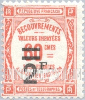 FindYourStampsValue: POSTAGE DUE - Recouvrements: Recouvrements Stamps of 1908-25