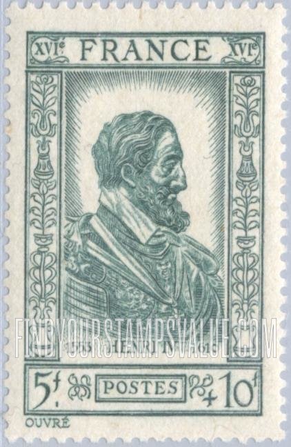 FindYourStampsValue: SEMI-POSTAL - Henri IV
