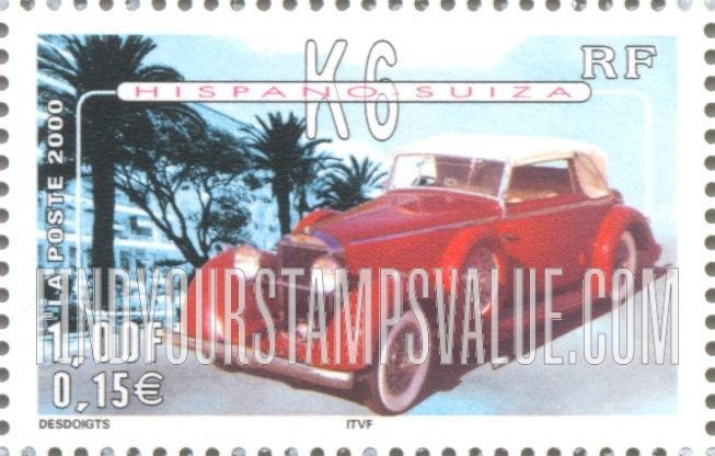 FindYourStampsValue: Automobiles: Hispano-Suiza K6