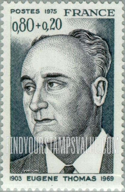 FindYourStampsValue: SEMI-POSTAL - Eugene Thomas (1903-69), minister of PTT