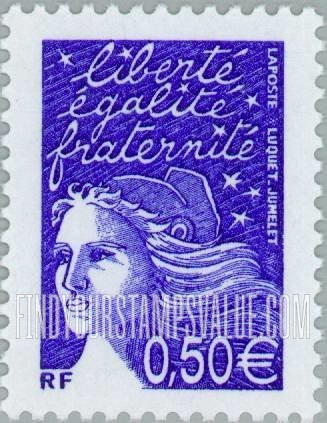 FindYourStampsValue: Marianne (With Euro Denominations)