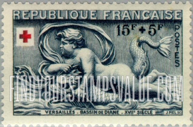FindYourStampsValue: SEMI-POSTAL - Similar detail, cupid facing left