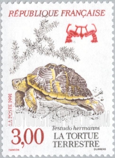 FindYourStampsValue: Wildlife: Testudo hermanni