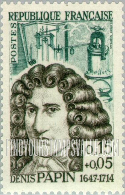 FindYourStampsValue: SEMI-POSTAL - Denis Papin, Scientist