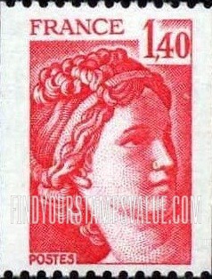 FindYourStampsValue: Sabine, after David: Sabine Type of 1977-78
