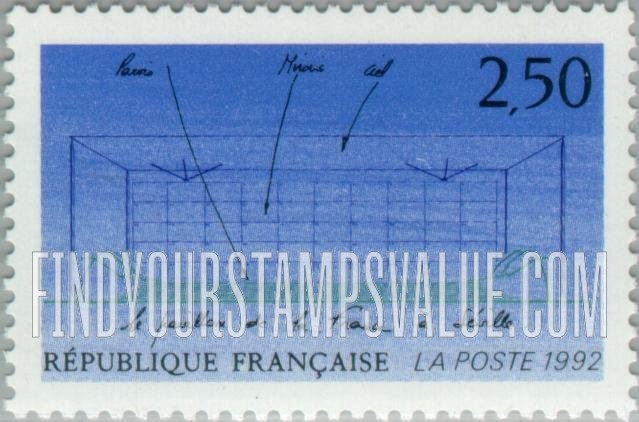 FindYourStampsValue: French Pavilion, Expo β92 Seville