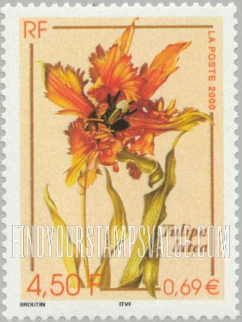 FindYourStampsValue: Nature: Tulipa lutea, vertical