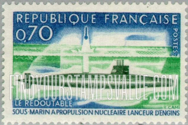 FindYourStampsValue: Nuclear Submarine “Le Redoutable”