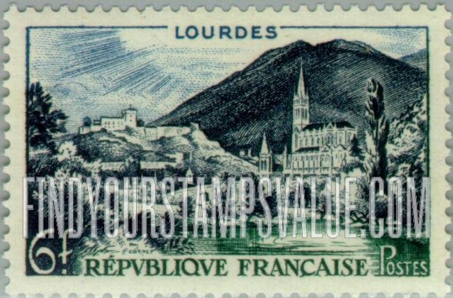 FindYourStampsValue: View of Lourdes
