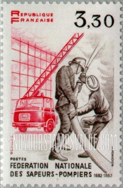FindYourStampsValue: National Federation of Firemen, Centennial