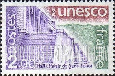 FindYourStampsValue: FOR THE UNITED NATIONS EDUCATIONAL, SCIENTIFIC AND CULTURAL ORGANIZATION - Sans-Souci Palace, Haiti