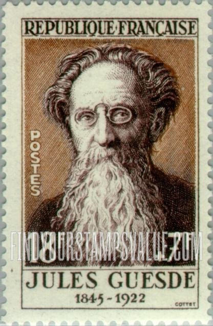 FindYourStampsValue: SEMI-POSTAL - Portrait Type of 1954: Jules Guesde