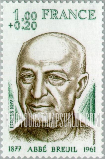 FindYourStampsValue: SEMI-POSTAL - Abbé Breuil (1877-1961), archaeologist