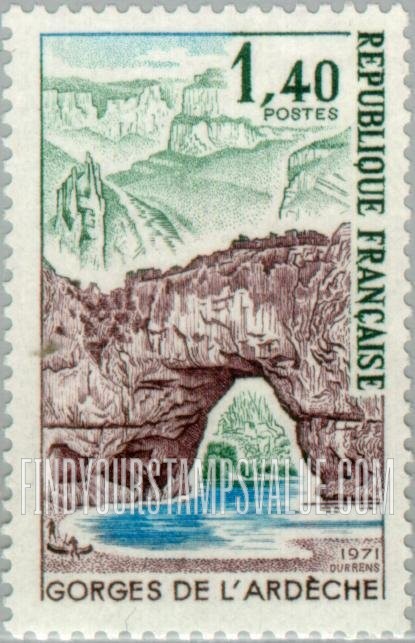 FindYourStampsValue: Pont d’Arc, Ardèche Gorge
