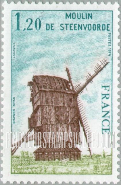 FindYourStampsValue: Tourist Issue: Steenvorde Windmill