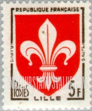 FindYourStampsValue: Arms of Lille