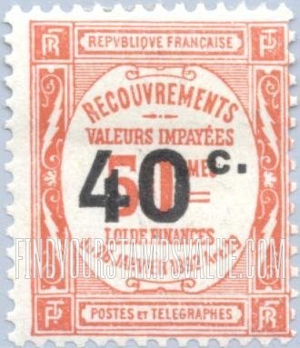 FindYourStampsValue: POSTAGE DUE - Recouvrements