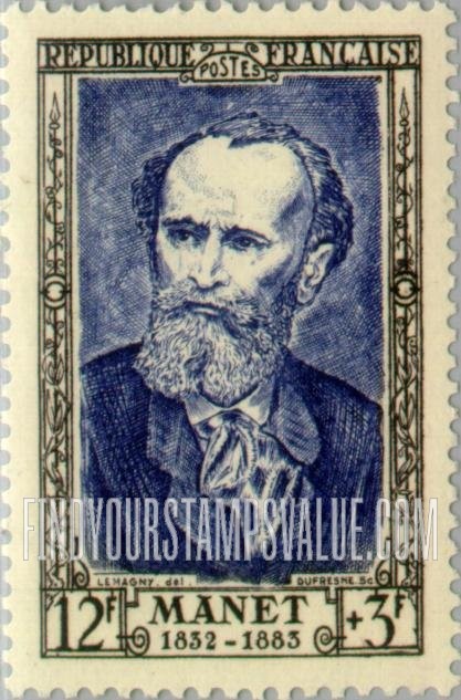 FindYourStampsValue: SEMI-POSTAL - Edouard Manet
