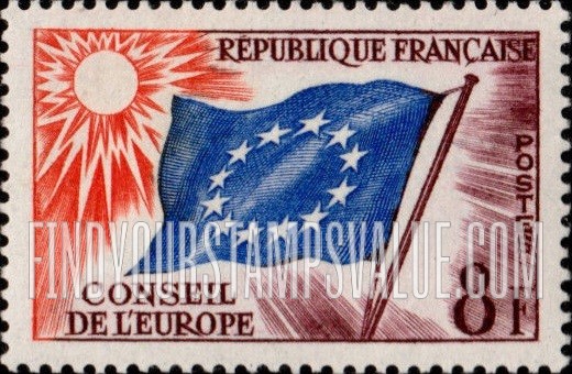 FindYourStampsValue: OFFICIAL - Council of Europe Flag