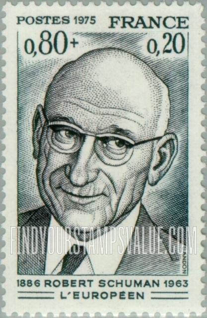 FindYourStampsValue: SEMI-POSTAL - Robert Schuman (1886-1963), promoter of United Europe