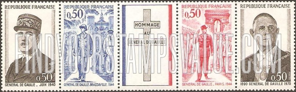 FindYourStampsValue: De Gaulle Issue