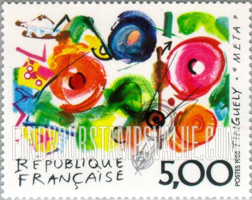 FindYourStampsValue: Metamecanique, by Jean Tinguely