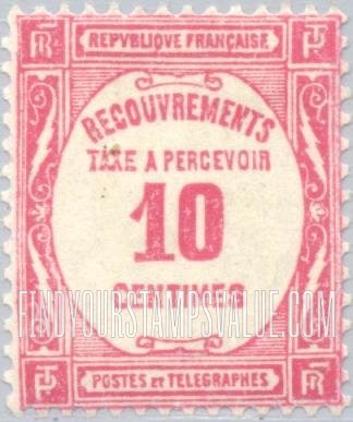 FindYourStampsValue: POSTAGE DUE - Recouvrements