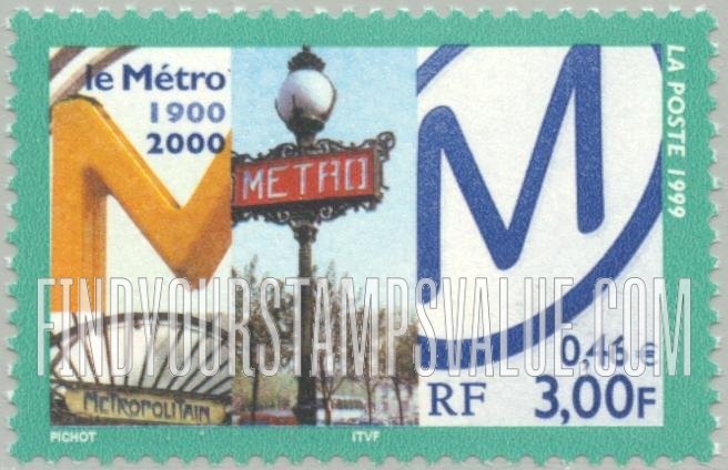 FindYourStampsValue: Paris Metro, Centennial