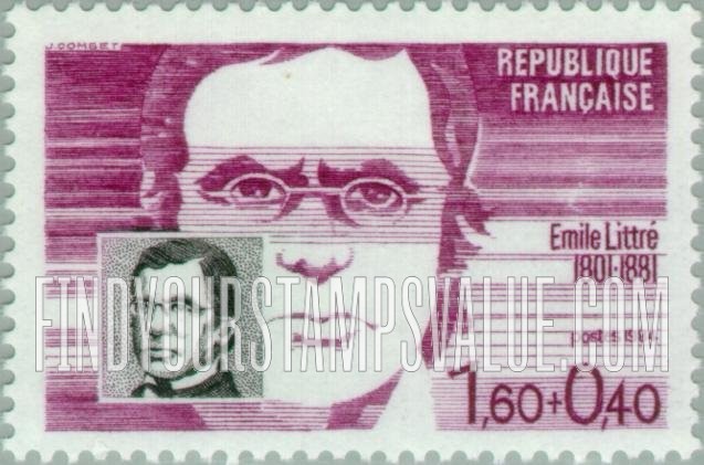 FindYourStampsValue: SEMI-POSTAL - Emile Littre (1801-1881), Physician