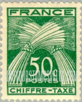 FindYourStampsValue: POSTAGE DUE - Sheaves of Wheat