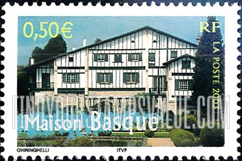 FindYourStampsValue: Aspects of Life in French Regions Type of 2003: Basque house