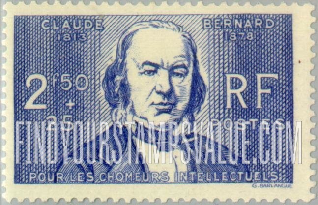 FindYourStampsValue: SEMI-POSTAL - Claude Bernard
