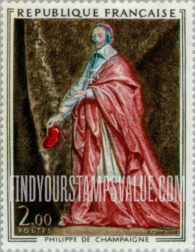 FindYourStampsValue: Cardinal Richelieu, by Philippe de Champaigne