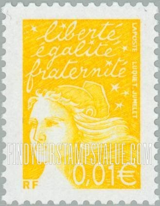 FindYourStampsValue: Marianne (With Euro Denominations)