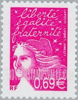 FindYourStampsValue: Marianne (With Euro Denominations)