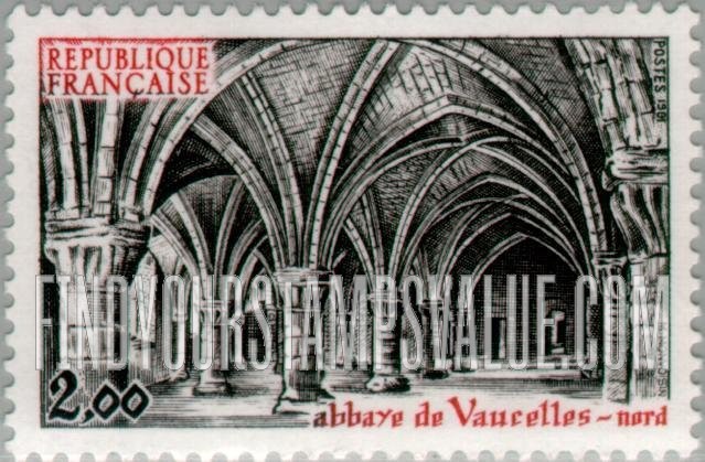 FindYourStampsValue: Tourist Issue: Vaucelles Abbey