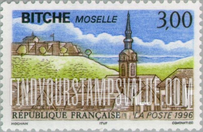 FindYourStampsValue: Tourism Series: Bitche, Moselle
