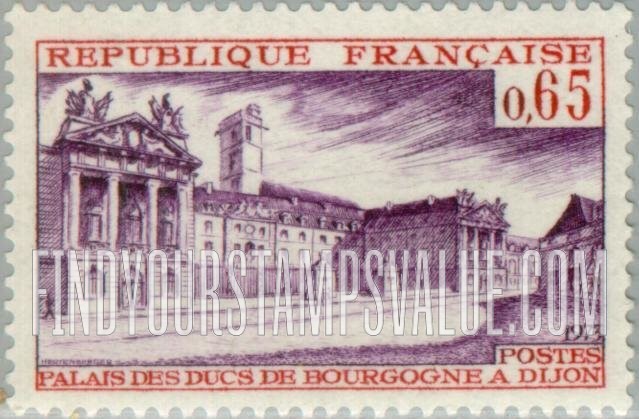FindYourStampsValue: Tourist Issue: Palace of Dukes of Burgundy, Dijon