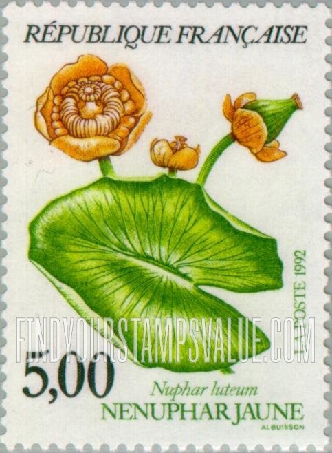 FindYourStampsValue: Flowers: Nuphar luteum