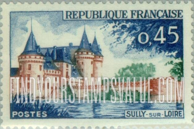 FindYourStampsValue: Sully-sur-Loire Chateau