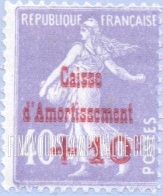 FindYourStampsValue: SEMI-POSTAL - Sower: Types of 1903-23 Issues Surcharged in Red