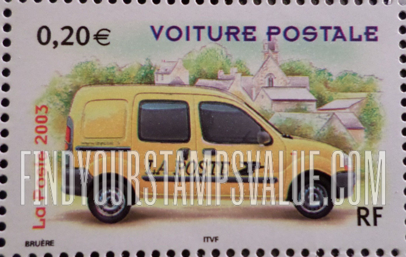 FindYourStampsValue: Motor Vehicles: Renault Kangaroo Express postal van