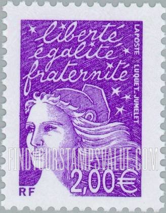 FindYourStampsValue: Marianne (With Euro Denominations)