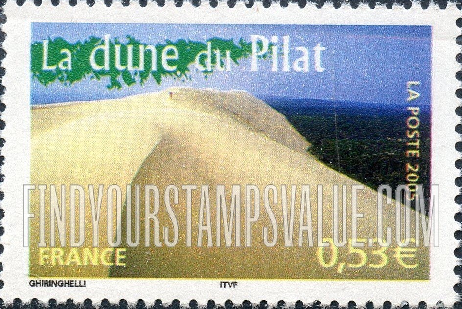 FindYourStampsValue: Aspects of Life in the French Regions Type of 2003: Pilat Sand Dune